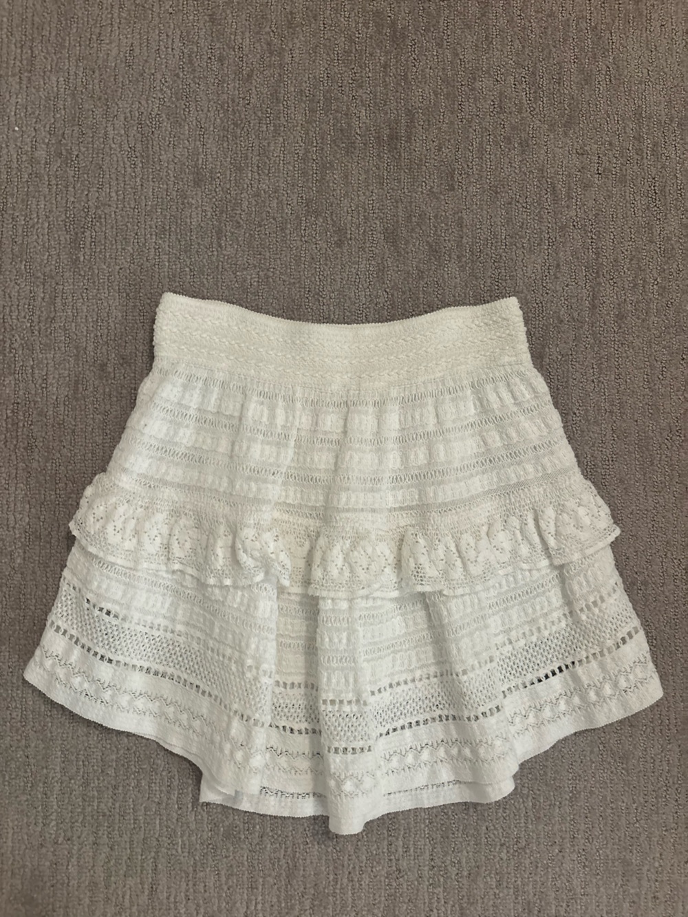 White Mini skirt